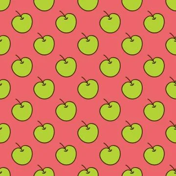 Seamless summer background. Hand drawn pattern Stock Illustration