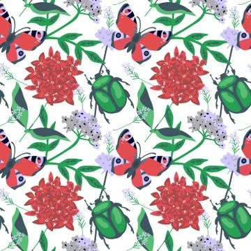 Seamless summer pattern Stock-Illustration
