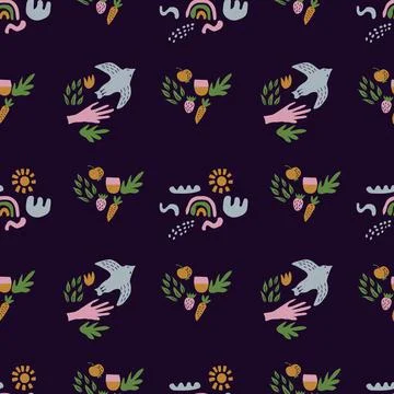 Seamless summer pattern Stock Illustration