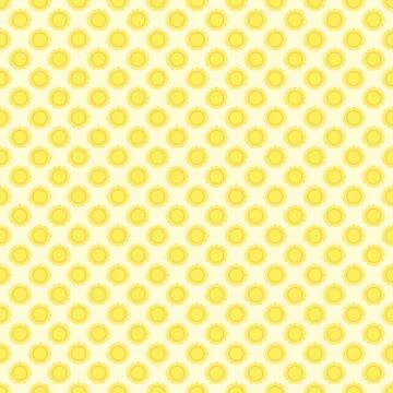 Seamless the sun pattern for background. Vector. Stock Illustration