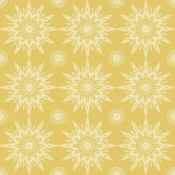Seamless  sun pattern Stock Illustration