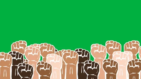 Seamless support, strength, community and power animation with close hand i.. Video stock 232229419