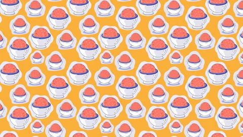 Seamless sushi pattern Stock Illustration