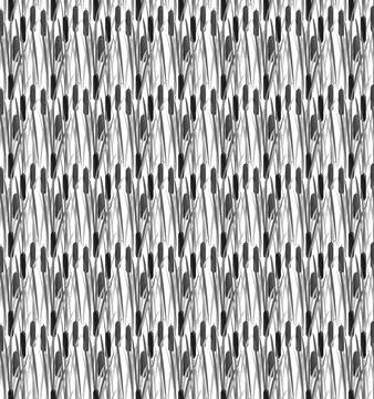 Seamless swamp grass with cattails pattern lesser bulrush narrow leaf cattail Stock Illustration
