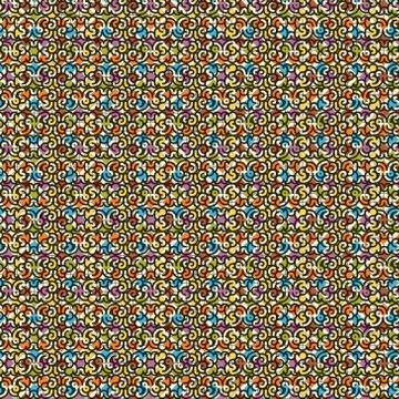 Seamless swirl square Stock Illustration