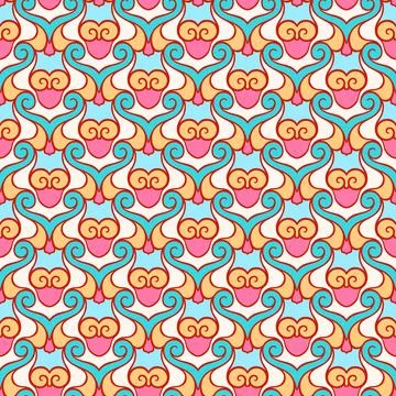Seamless swirls Stock Illustration