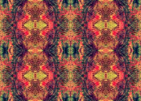 Seamless symmetrical pattern to the center Stock Illustration