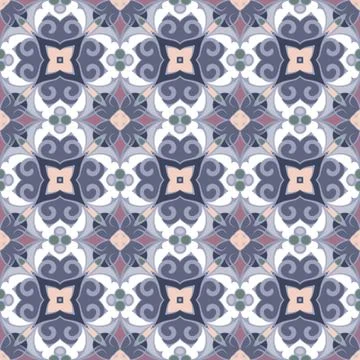 Seamless symmetrical pattern 스톡 일러스트
