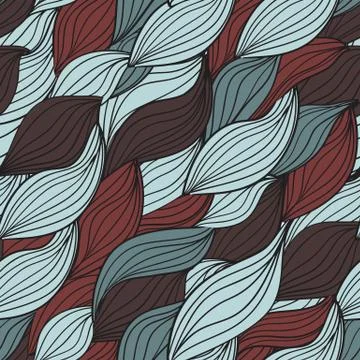 Seamless tangled pattern with wool sheep in style vintage Stock Illustration