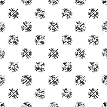 Seamless target crosshair pattern visualizing aiming and focus Stock Illustration