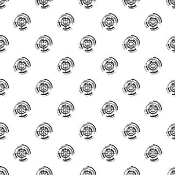 Seamless target pattern background for aiming and precision design Stock Illustration
