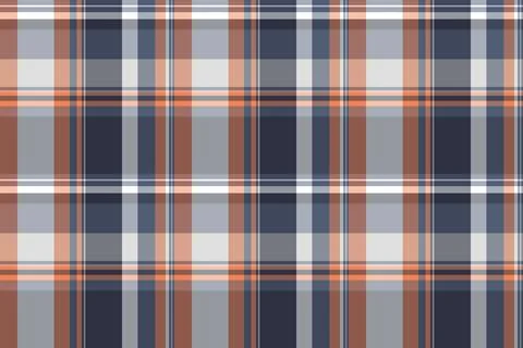 Seamless tartan pattern. Plaid texture with interwoven stripes in neutral hue 스톡 일러스트