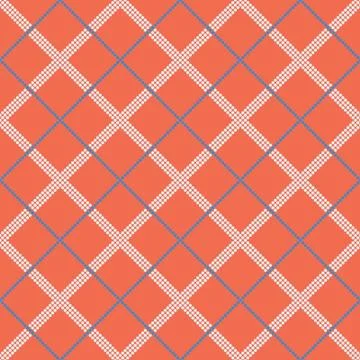 Seamless tartan pattern from round shapes Stock Illustration
