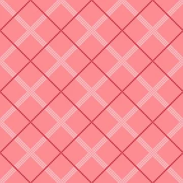 Seamless tartan pattern from round shapes Stock Illustration