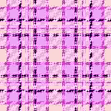 Seamless tartan pattern in soft pink and purple hues. A classic, versatile de Stock Illustration