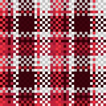 Seamless tartan plaid pattern background. Fabric texture. Vector. 스톡 일러스트