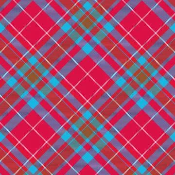 Seamless tartan plaid pattern background. Fabric texture. Vector. Stock Illustration