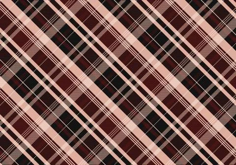 Seamless tartan plaid pattern background. Fabric texture. Vector. Stock Illustration