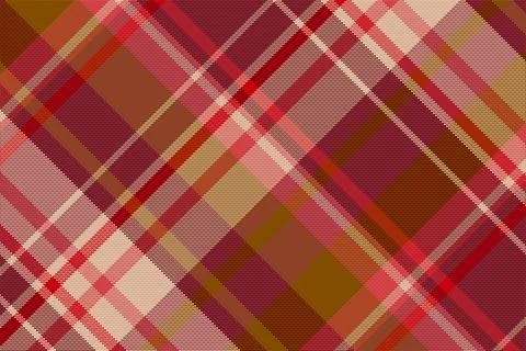 Seamless tartan plaid pattern background with valentine s color. Illustrazione stock