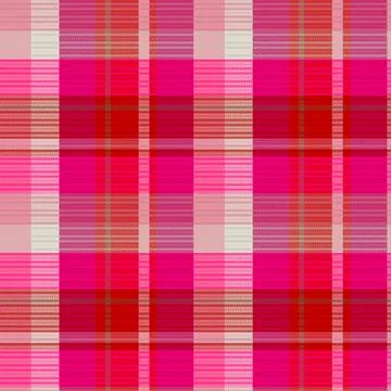 Seamless tartan plaid pattern background with valentine s color. Stock Illustration