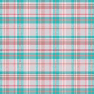 Seamless tartan plaid pattern background with valentine s color. Stock Illustration