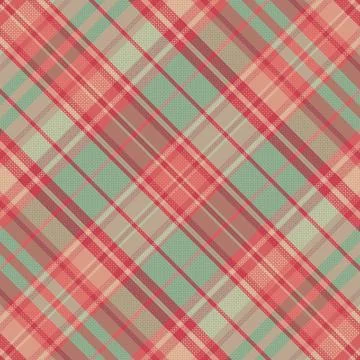 Seamless tartan plaid pattern background with vintage color. 스톡 일러스트