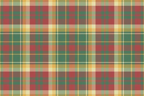 Seamless tartan plaid pattern background with vintage color. Stock Illustration