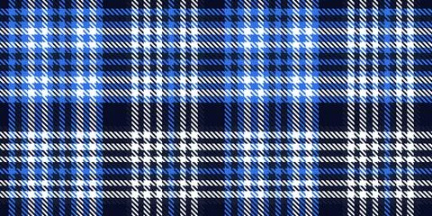A seamless tartan plaid pattern in blue, white, and black tones. Perfect fo.. Stock Illustration