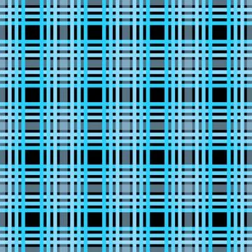 Seamless tartan plaid pattern. Checkered fabric texture print in dark grayish Stock Illustration