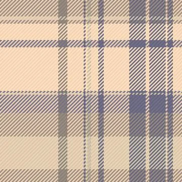 This seamless tartan plaid pattern in elegant beige and blue tones evokes a c Stockillustratie