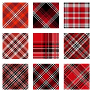 Seamless tartan plaid pattern. fabric pattern. Checkered texture for clothing Stock Illustration