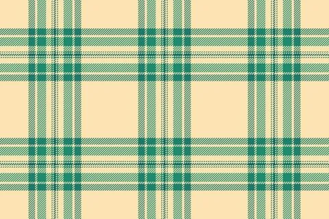 This seamless tartan plaid pattern features a timeless green and beige checke 스톡 일러스트