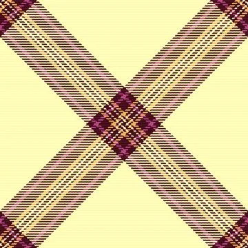 A seamless tartan plaid pattern featuring elegant diagonal intersecting lines Stock Illustration