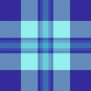 A seamless tartan plaid pattern featuring cool blue and cyan shades. This geo Stockillustratie