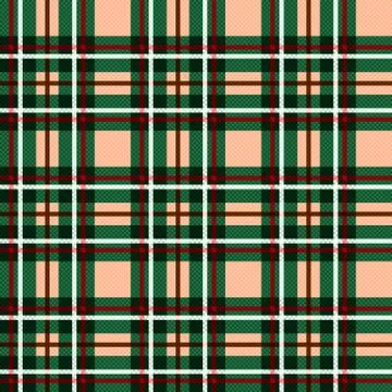 Seamless tartan plaid pattern Illustrazione stock