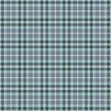 Seamless tartan plaid pattern in soft blue and slate grey tones. This classic Stock Illustration