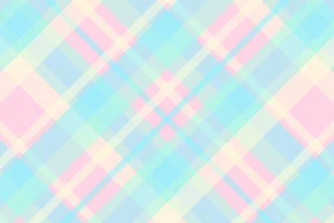 Seamless tartan plaid pattern with texture and pastel color. Stock Illustration