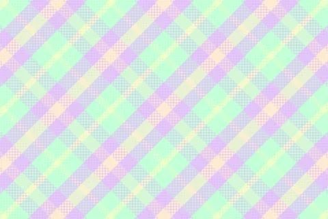 Seamless tartan plaid pattern with texture and pastel color. Stock Illustration