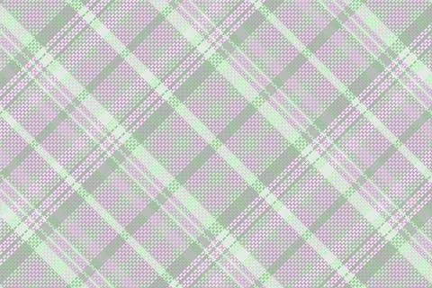Seamless tartan plaid pattern with texture and pastel color. Stock Illustration