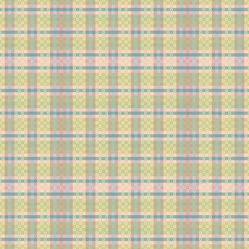 Seamless tartan plaid pattern with texture and pastel color. Stockillustratie
