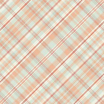 Seamless tartan plaid pattern with texture and pastel color. Stock Illustration