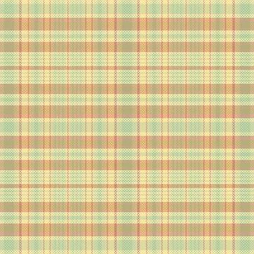 Seamless tartan plaid pattern with texture and pastel color. Stockillustratie