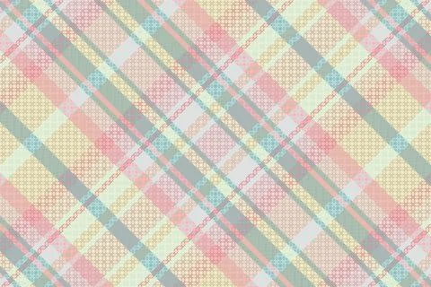 Seamless tartan plaid pattern with texture and pastel color. Stock Illustration