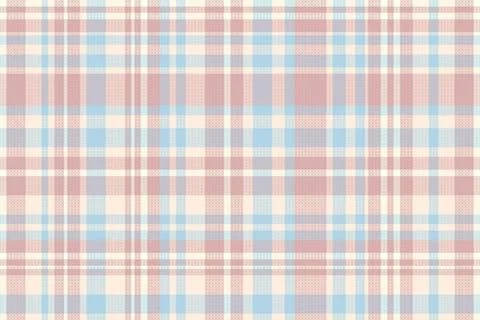 Seamless tartan plaid pattern with texture and pastel color. Stock Illustration