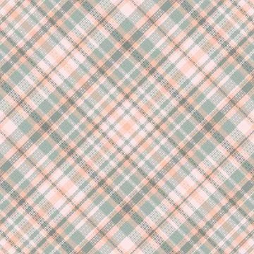 Seamless tartan plaid pattern with texture and pastel color. Illustrazione stock