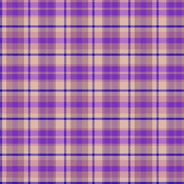 Seamless tartan plaid pattern with texture and retro color. Stock Illustration