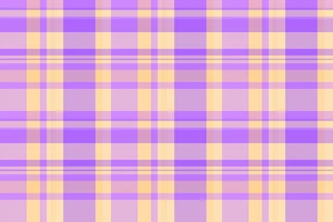 Seamless tartan plaid pattern in vibrant lavender and soft yellow hues. This  Illustrazione stock