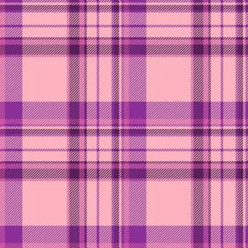 Seamless tartan plaid textile with balanced checks and a woven fabric texture イラスト素材