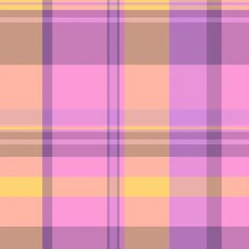 Seamless tartan plaid textile with balanced checks and a woven fabric texture イラスト素材