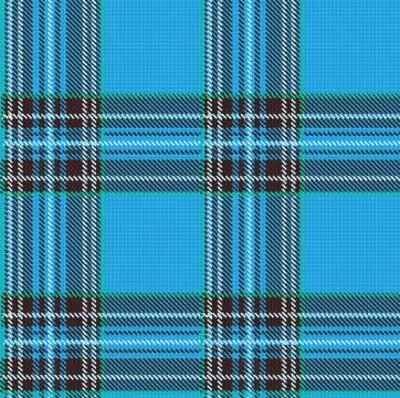 Seamless Tartan Plaid Vector Pattern Background with Fabric Texture Stock Illustration